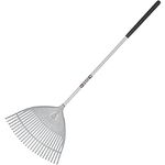 Spear & Jackson 3884NB Neverbend Carbon Plastic Leaf Rake Wooden Handle