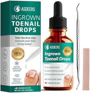 Ingrown Toenail Treatment: Ingrown Toenail Removal Kit - Nail Toe Reliever and Softener Tools for Men Women - Corrector Drops Easy to Use at Home