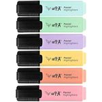 12PA Pastel Highlighters | 6 Assorted Colours