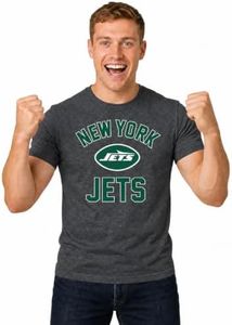 Team Fan Apparel NFL Adult Gameday T-Shirt - Cotton Blend - Tagless - Semi-Fitted - Unleash Your Team Spirit During Game Day (New York Jets - Gray, XXXXX-Large)