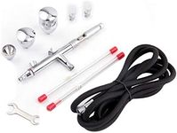 Fengda Airbrush FE-183K Precision Dual Action Airbrush Set for Gravity Feed with 3 Cup Sizes and 3 Nozzles (0.3, 0.5 and 0.8mm)