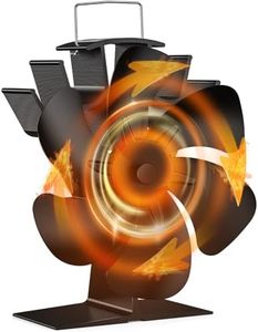 Drcokars Stove Fan - Silent Heat Powered 6-Blade Fan for Wood Burning Stove and Log Burner Fireplace - Eco-Friendly for Efficient Heat Distribution