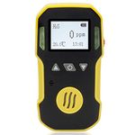 Hydrogen Sulfide Gas Leak Detector Portable Single Gas Detector H2S Low Alarm 10 PPM High Alarm 15 PPM (H2S)