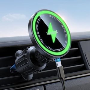 Lamicall for Mag Safe Car Mount Charger - [2024 Ultra Magnet] 15W Wireless Car Phone Holder Charger - HandsFree Magnetic Phone Holders for Your Car Vent for iPhone 16 15 14 13 Pro Max Mag Safe Case