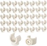 50PCS PVC Pipe Clips, 3/4 inch (20mm) PEX Tube U-Hook Clips Mount Plastic Pipe Clamp Hose Hangers Pipe Holder Bracket Support Tools