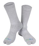 DIATEX Diabetic Socks with Separate Thumb,Therapeutic&Arthritis Care, Infused with Nano Bio-Ray,Unisex,Free size (Grey)