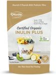 Morlife Inulin Plus 1KG, Certified Organic, Gluten Free, Inulin + Fructooligosaccharides (FOS), Source of fibre,