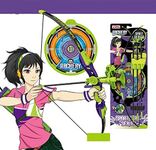 koolbitz Large Bow and Arrow Set, Archery Set with Target and a Big Quiver, Bow with Infrared Light and Soft Arrows Set for Kids, Indoor or Outdoor Games, Boys and Girls Ages 5 to 12, with 8 Arrows