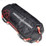 Synergee Elite Adjustable Fitness Sandbag with (4) Filler Bags 25-100lbs Heavy Duty Weight Bag - Red