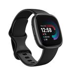 Fitbit Versa 4 Fitness Smart Watch for Men and Women with Daily Readiness, Gps, 24/7 Heart Rate, 40+ Exercise Modes, Sleep Tracking and More, Black/graphite, One Size (S and L Bands Included)