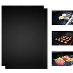 Ankier Oven Liner-2 Pack BBQ Grill Mat,(29.5 X 42cm) BBQ Grill Mat,baking mat,Non-Stick Liners,Fiberglass Coated Teflon Oven Liners for Charcoal, Gas or Electric Grill, Electric/Gas Oven & Microwave.