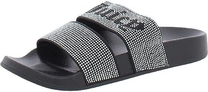 Juicy Couture Womens WINX Slip On Casual Slide Sandals Black 8 Medium (B,M)