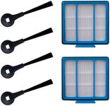 Replacement Parts kit Compatible with Shark AV911S EZ IQ R101AE (RV1001AE),IQ R101 (RV1001) AV970 AV993 AV992 Robot Vacuum Cleaner, Accessories Pack of 4 Side Brushes, 2 Hepa Filters