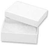 Darice 3-Inch by 2 1/8-Inch by 1-Inch Jewelry Box with Filler, 6/Pack