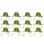 Australia Cork Hat - Pack of 12 - Green Hat with Kangaroo Badge and Hanging Corks - Australian Fancy Dress Costume Accessory Australia Day Accessory