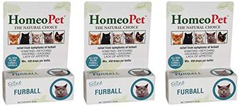 HomeoPet Feline Furball Relief, 15 ML Per Bottle (3 Pack - 15 mL)