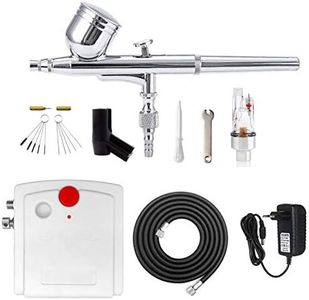Compresseur aérographe kit mini compresseur aérographe Set pour modélisme pâtisserie ongles Nail Art gâteau peinture Spray tatouage avec kit nettoyage Airbrush