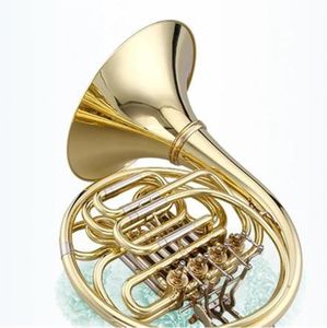 Music Lovers Professional Double French Horn – Yellow Brass Instrument