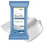 Stryker - Sage Essential Bath Cleansing Washcloths - 6 Packages, 48 Cloths - Fresh Scent, No-Rinse Bathing Wipes, Ultra-Soft and Medium Weight Cloth, Hypoallergenic