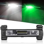 UTV Interior Dome Light Universal Roll Bar Mount LED Light Utility Roll Cage Light for UTV ATV Polaris RZR Can-Am Ranger Truck Car Off Road - White/Green