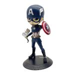 BOENJOY Gifts- Captain America Action Figure for Home Decors, Office Desk and Study Table | 15 cm | Q Posket