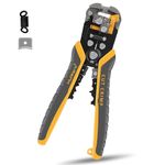 MulWark 3 in 1 Automatic Self Adjusting Wire Stripper/Cutter/Crimper, 8 Inch Multi Pliers For Electrical Wire Stripping, Cable Cutting, Crimping Tool from 8 AWG to 30 AWG (8 AWG to 30 AWG)