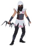 Girls White Ninja Costume X-Large