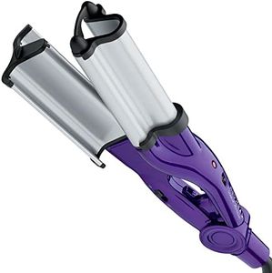 Bed Head Wave Artist Deep Waver | Combat Frizz, Get Long Lasting Results, & Add Massive Shine for Beachy Waves | With Tourmaline Ceramic Technology (Purple)