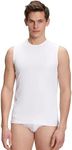 FALKE Men Daily Comfort Crew Neck Muscle Shirt 2-Pack, White (White 2000), XL