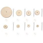 320 Pcs Teddy Bear Craft Joints Plush Animal Bear Doll Joint Bolt Washers Set (12m,14mm,16mm,18mm,20mm,24mm,30mm,55mm) Dolls Accessories for Teddy Bear Doll DIY Crafts