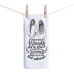 ZJXHPO BFF Kitchen Tea Towels We've been Friends for So Long Dish Towel Friend Clean Towel Humorous Flour Sack Hand Towel Friendship Gift (C-Friends Towel)