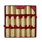 Robin Reed Set of 12 Gold Joyeux Noel Christmas Crackers