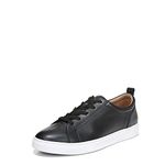 Vionic Men's Felix Lucas Clean Walking Sneaker-Supportive Walking Shoes That Include Three-Zone Comfort with Orthotic Insole Arch Support, Sneakers for Men, Casual Sneakers, Black Leather, 8