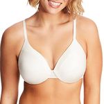 Maidenform Women's Comfort Devotion Tailored Cushion Wire Bra Extra Coverage, Pearl, 34DD UK