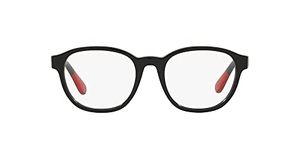 Polo Ralph Lauren Men's PH2228 Semi-Circular Prescription Eyewear Frames, Black/Demo Lens, 50 mm