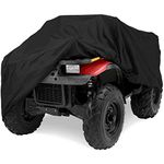 North East Harbor Deluxe All-Weather Water Repellent ATV Cover - Universal Fits up to 86" Length 4-Wheeler 4X4 ATV Black 190T Cover Protects from Rain, Dust, Snow, and Sun - 86'' L x 47'' W x 39'' H