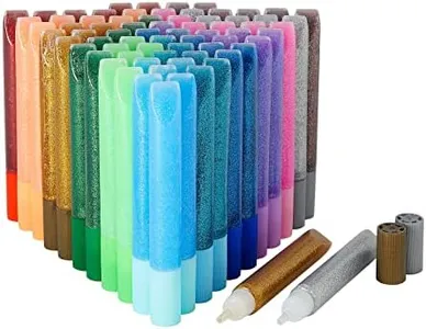 Bright Creations 72 Pack Glitter Glue Pens, Rainbow Glue Stick Set for Arts and Crafts Projects, Slime Supplies, Scrapbooking, Cards, 0.35 Oz (12 Colors)