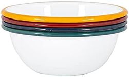 Argon Tableware White Enamel Bowls 