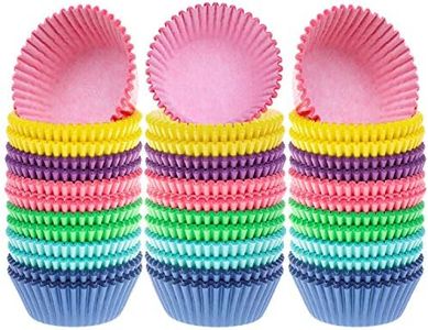 Selizo 600 Pcs Cupcake Liners Cupcake Wrappers Cupcake Paper Baking Cups for Cake Balls, Muffins, Cupcakes and Candies, Assorted Bright Colors