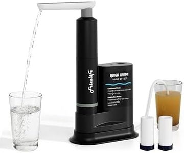Frizzlife 0.01μm Ultrafiltration Water Filter Camping Rechargeable Electric Portable Water Filter, Water Purifier for Camping, Survival, Backpacking, Hiking & Emergency, EF1200