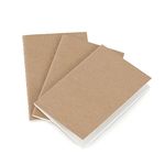 Wanderings® A6 Dotted Travelers Notebook Inserts - 10.5x15cm, 4.1x5.8" - Journal Inserts for A6 Travel Journal - Set of 3 Journal Refills For Leather Travel Journals, Memos, Writing, Diaries