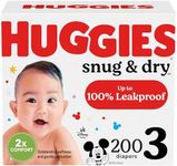 Huggies Size 3 Diapers, Snug & Dry 