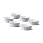 WM Bartleet & Sons 1750 TSET43 Set of 6 Traditional Porcelain Mini Ramekins 6.5cm Diameter with – White