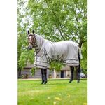 LeMieux Kudos Sweet Itch Rug Stone - Turnout Fly Rug - Durable & Lightweight - Full Belly Coverage - Stone - 6ft