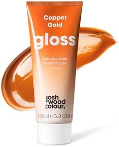 Josh Wood Hair Gloss (Copper) - Semi-permanent gloss, creates strawberry blonde or adds golden tones to light brown hair - Lasts up to 6 washes - 100% Vegan - Cream (100ml)