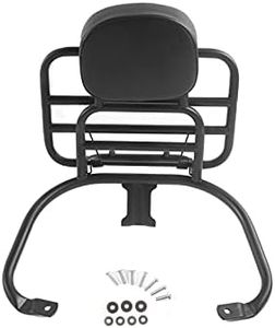 Rear Luggage Rack, Carrier Rack with Backrest Cushion Fit for Vespa Sprint Primavera 50 125 150 250 300 GTS