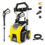 Kärcher K1700 Max 2125 PSI Electric Pressure Washer with 3 Spray Nozzles - Great for cleaning Cars, Siding, Driveways, Fencing and more - 1.2 GPM