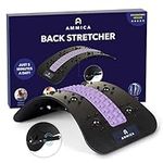 AMMICA Back Stretcher latest model – Adjustable Back Stretching Device for Upper and Lower Back Pain Relief and Relaxation – Comfortable Spine Stretcher & Lumbar Decompressor – Supports up to 150kg