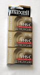 Maxell Vhs-C TC-30 HGX-Gold Camcorder Videocassette (3pk)