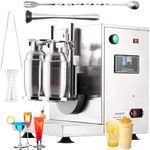 Automatic Milk Tea Shaking Machine, Garvee Electric Double Frame Milk Tea and Cocktail Shaker, 400r/min, Stainless Steel & Double Cups for for Bubble Tea, Boba Tea, Juice, Coffee, Milk, Wine